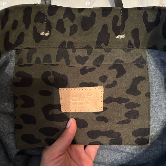 Clare V. Simple Toe - Green Leopard Print - Picture 6 of 6